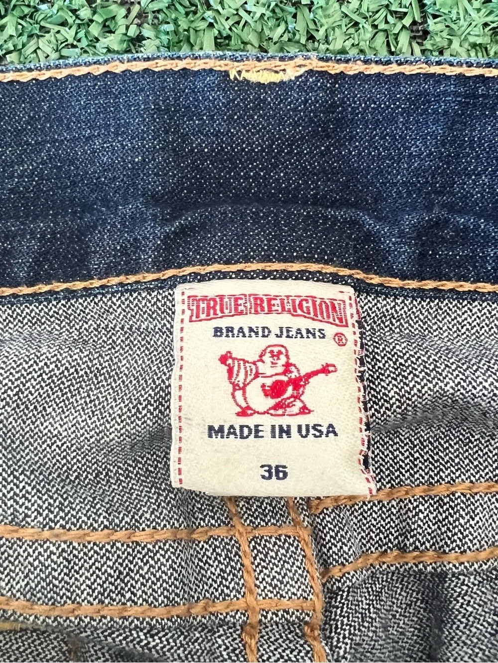 True Religion Bobby Super T Relaxed Fit Blue Denim Men's 36x30 Made in USA